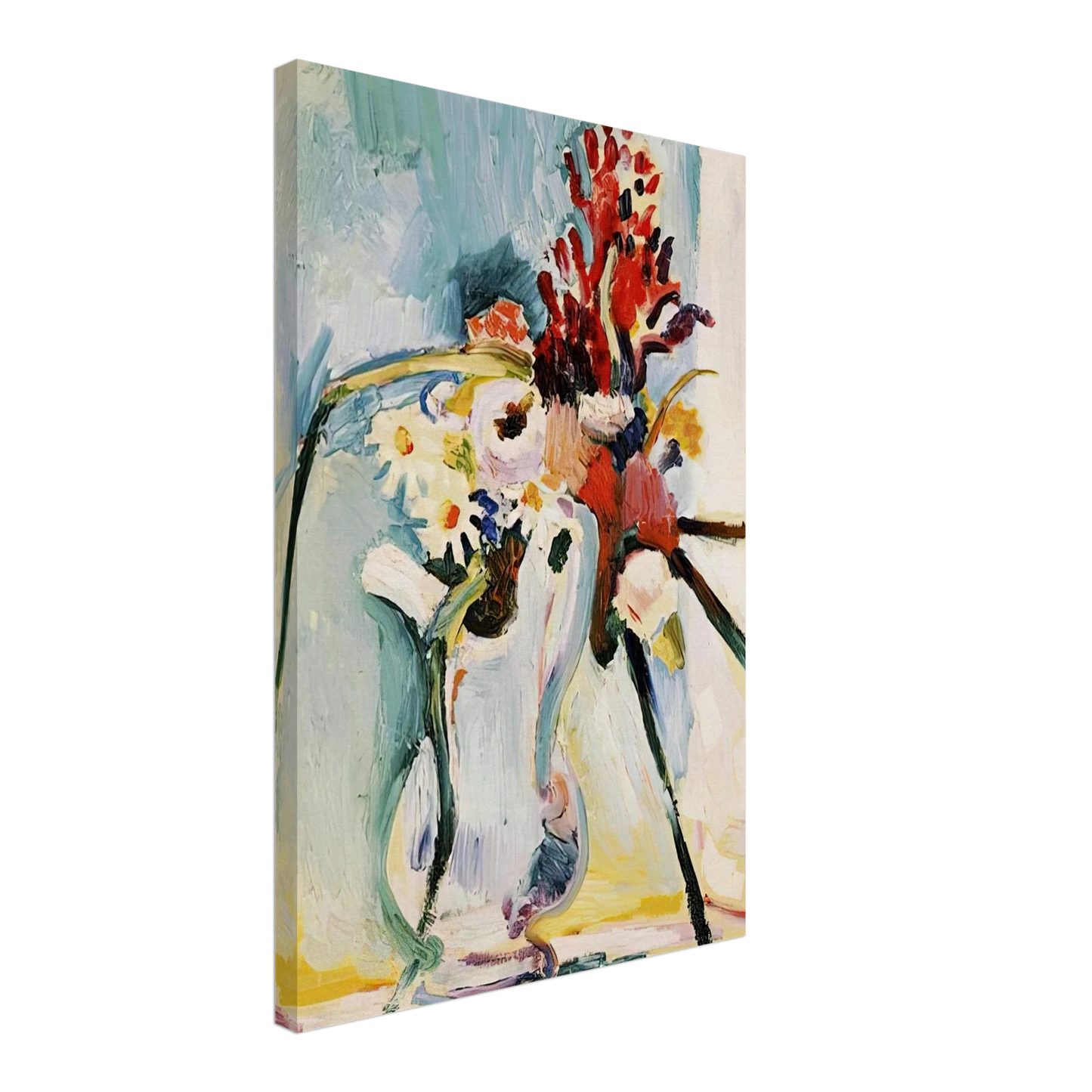 Henri Matisse - FLOWERS IN A PITCHER 1908 Canvas - 40x60 cm / 16x24 inches-canvas