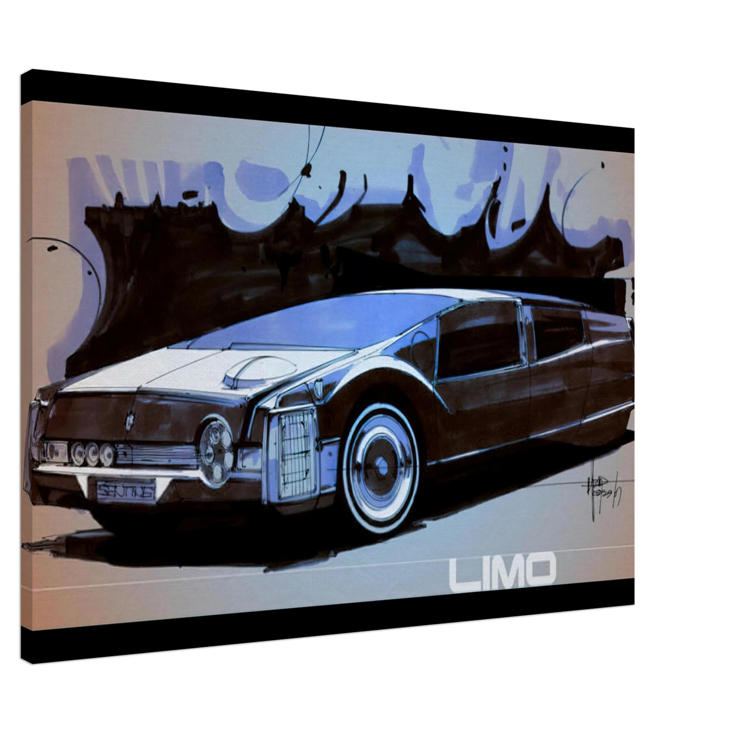 Syd Mead - Syd Mead Canvas - 20x30 cm / 8x12 inches-canvas