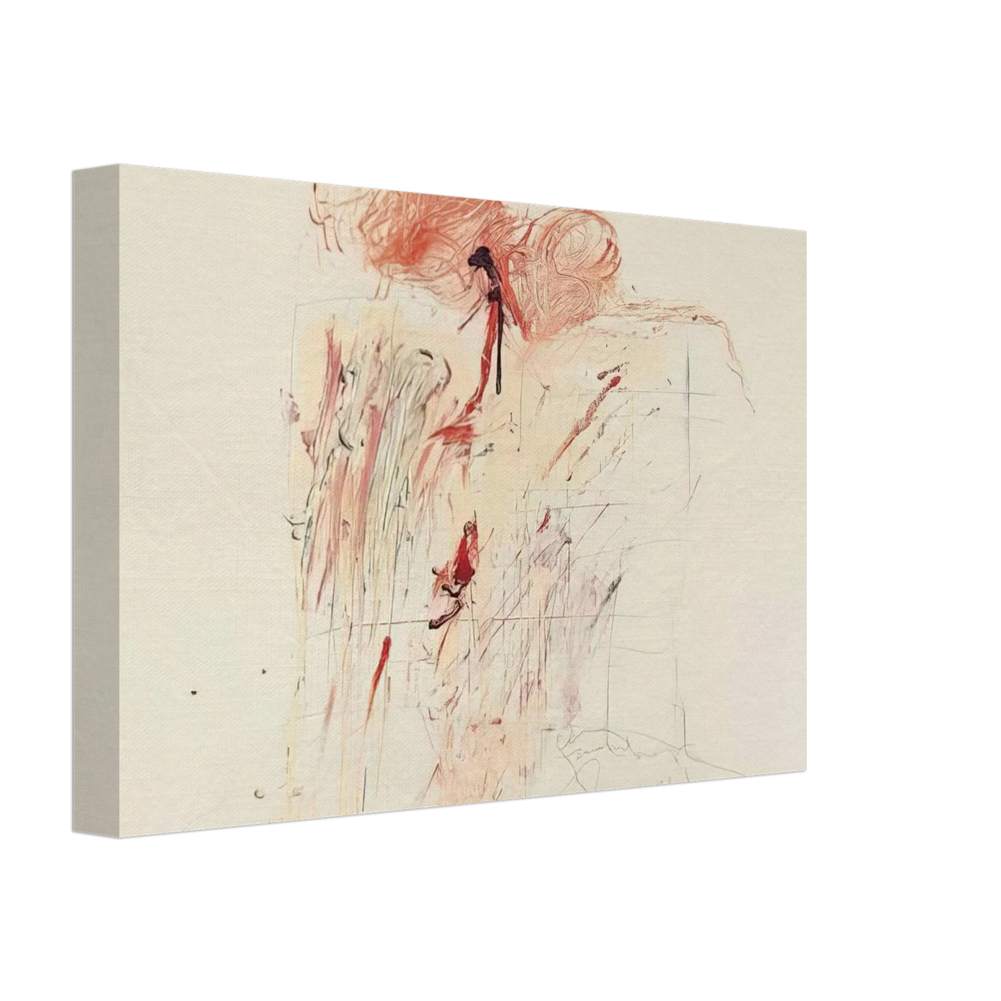 Cy Twombly - Death of Pompey  Rome  Canvas - 70x100 cm / 28x40 inches-canvas