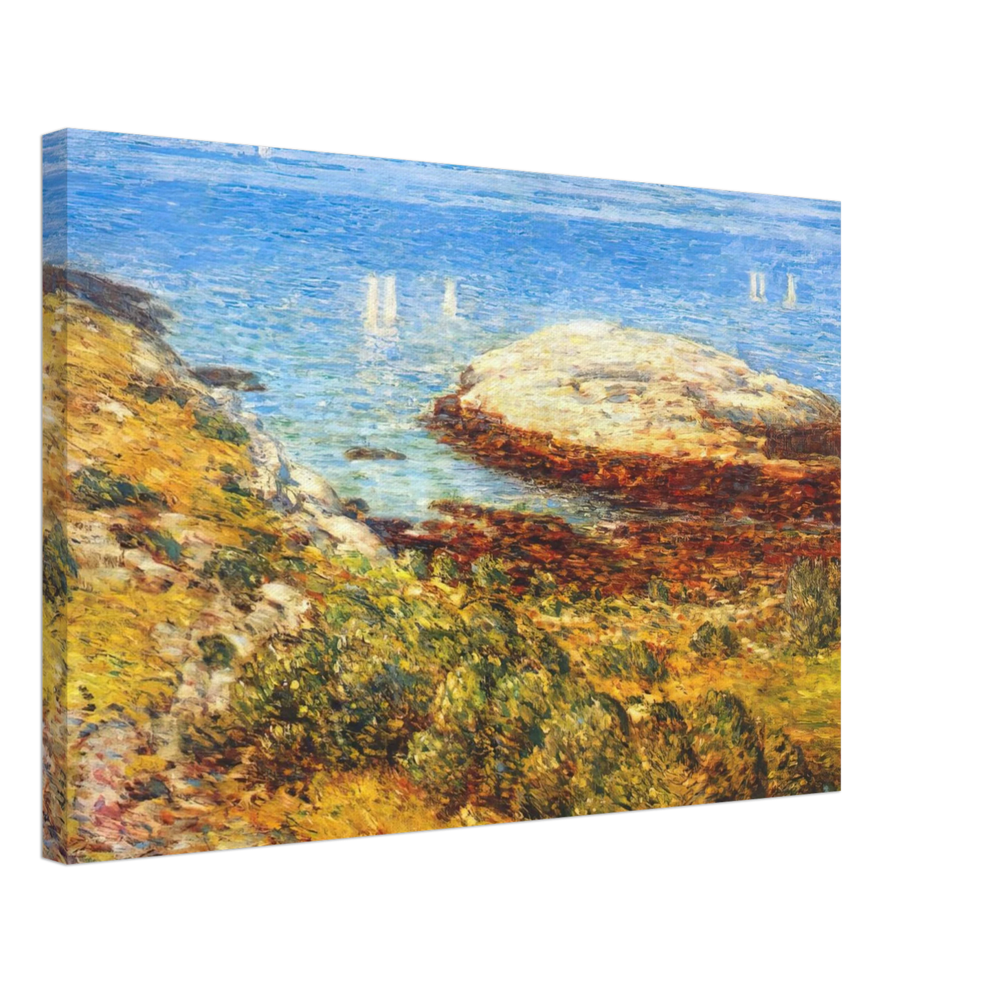 Childe Hassam - Early morning calm Canvas - 70x100 cm / 28x40 inches-canvas