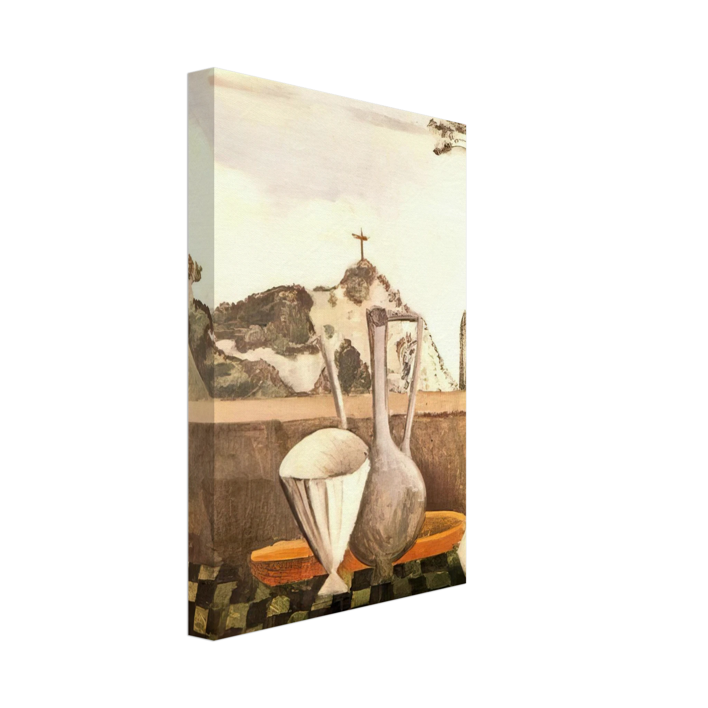 Andre Derain - THE STILL LIFE IN FRONT OF CROSS ON TOP OF THE MOUNTAIN 1912 Canvas - 70x100 cm / 28x40 inches-canvas