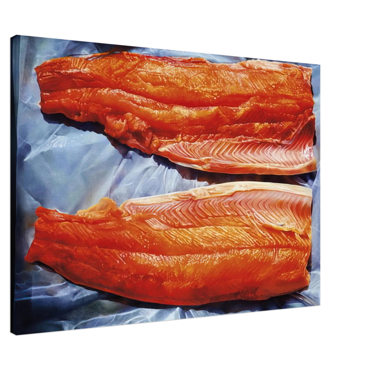 Mary Pratt - Split Grilse - 1979 Canvas - 20x30 cm / 8x12 inches-canvas