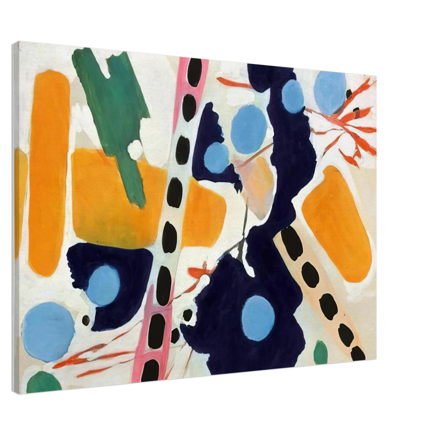 Ernst Wilhelm Nay - Untitled - 1954 Canvas - 20x30 cm / 8x12 inches-canvas