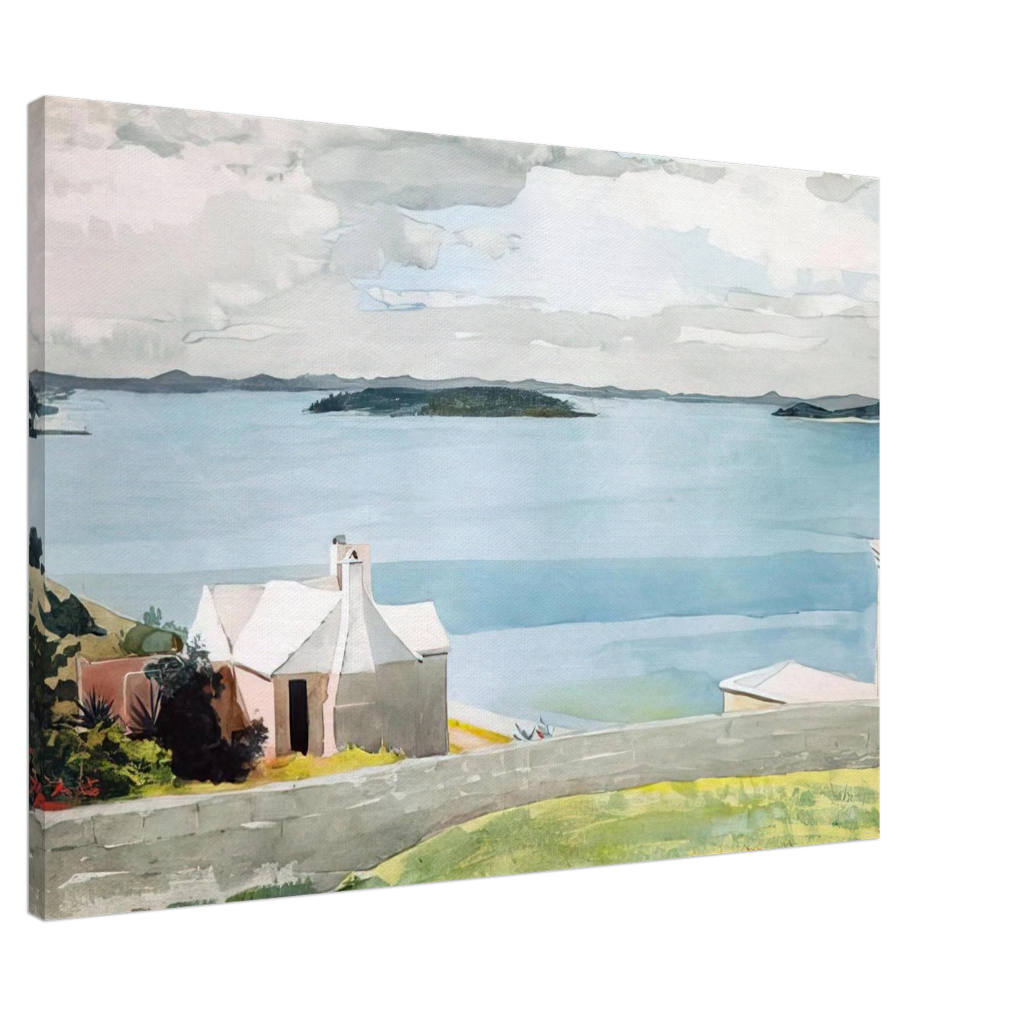 Winslow Homer - INLAND WATER BERMUDA Canvas - 20x30 cm / 8x12 inches-canvas