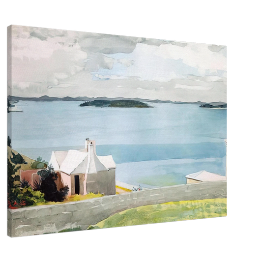 Winslow Homer - INLAND WATER BERMUDA Canvas - 20x30 cm / 8x12 inches-canvas