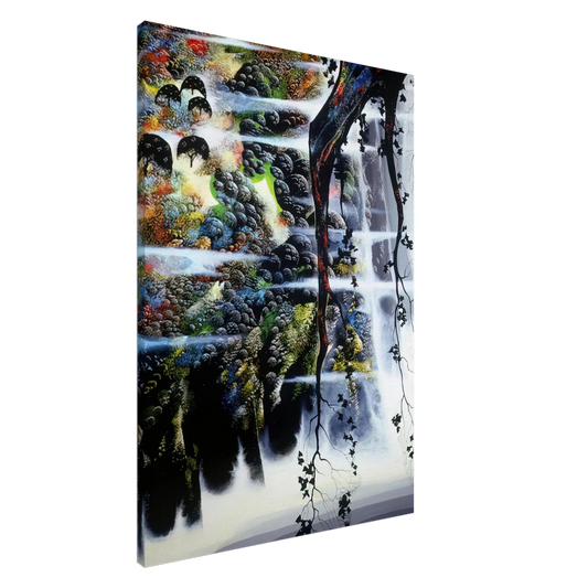 Eyvind Earle - Seaside Wilderness Canvas - 20x30 cm / 8x12 inches-canvas