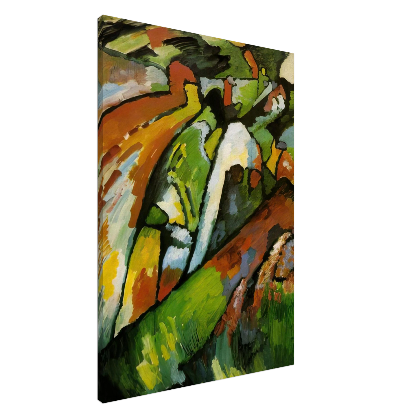 Wassily Kandinsky - IMPROVISATION 7 1910 Canvas - 20x30 cm / 8x12 inches-canvas