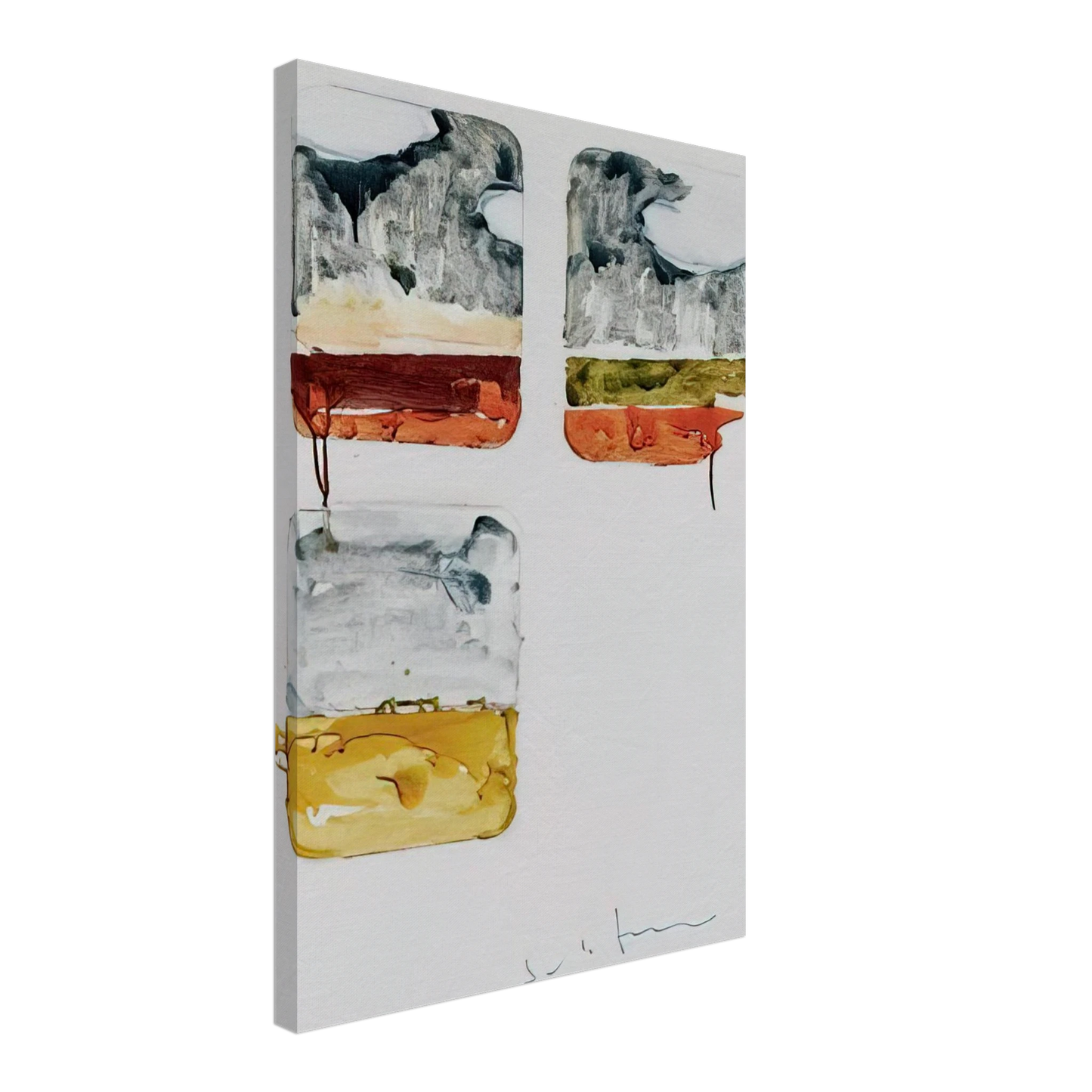 Mario Schifano - Untitled - 1979 Canvas - 70x100 cm / 28x40 inches-canvas