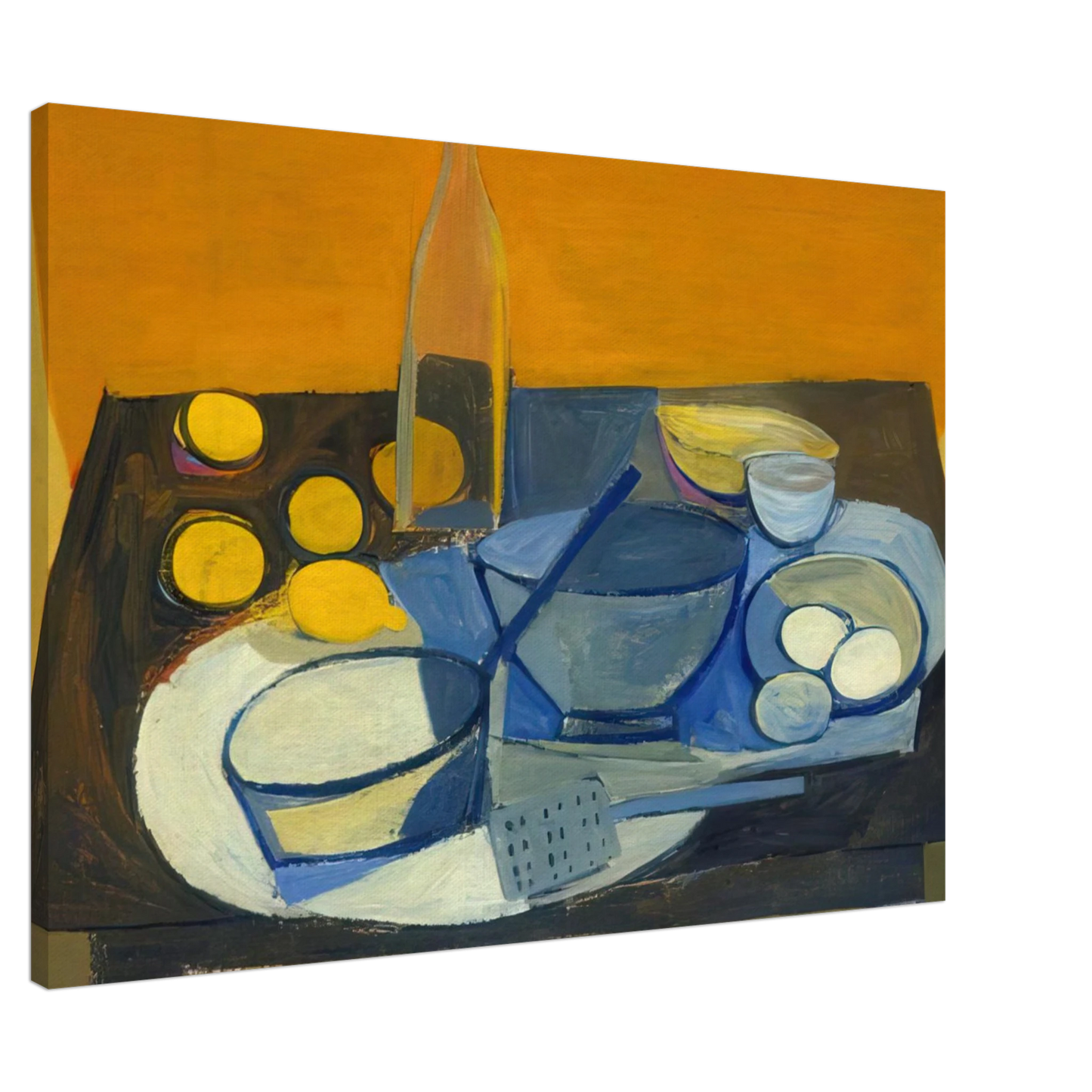 William Scott - Kitchen Still Life - 1948 Canvas - 20x30 cm / 8x12 inches-canvas