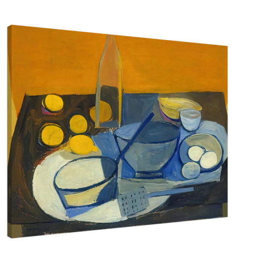 William Scott - Kitchen Still Life - 1948 Canvas - 20x30 cm / 8x12 inches-canvas