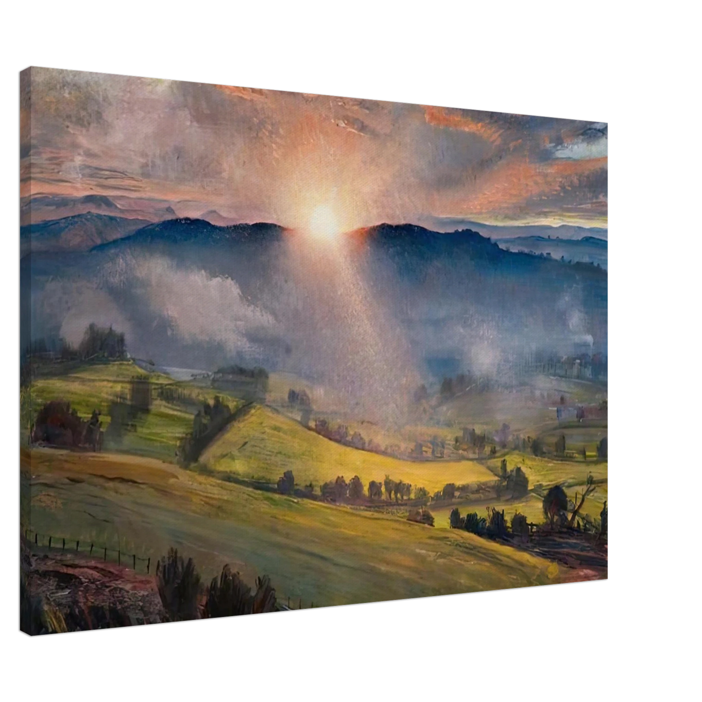 Laura Knight - SUNDOWN 1947 Canvas - 20x30 cm / 8x12 inches-canvas