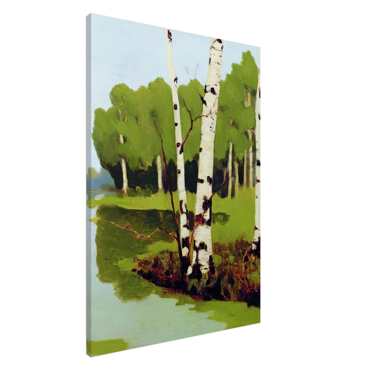 Arkhyp Kuindzhi - Birches Canvas - 20x30 cm / 8x12 inches-canvas
