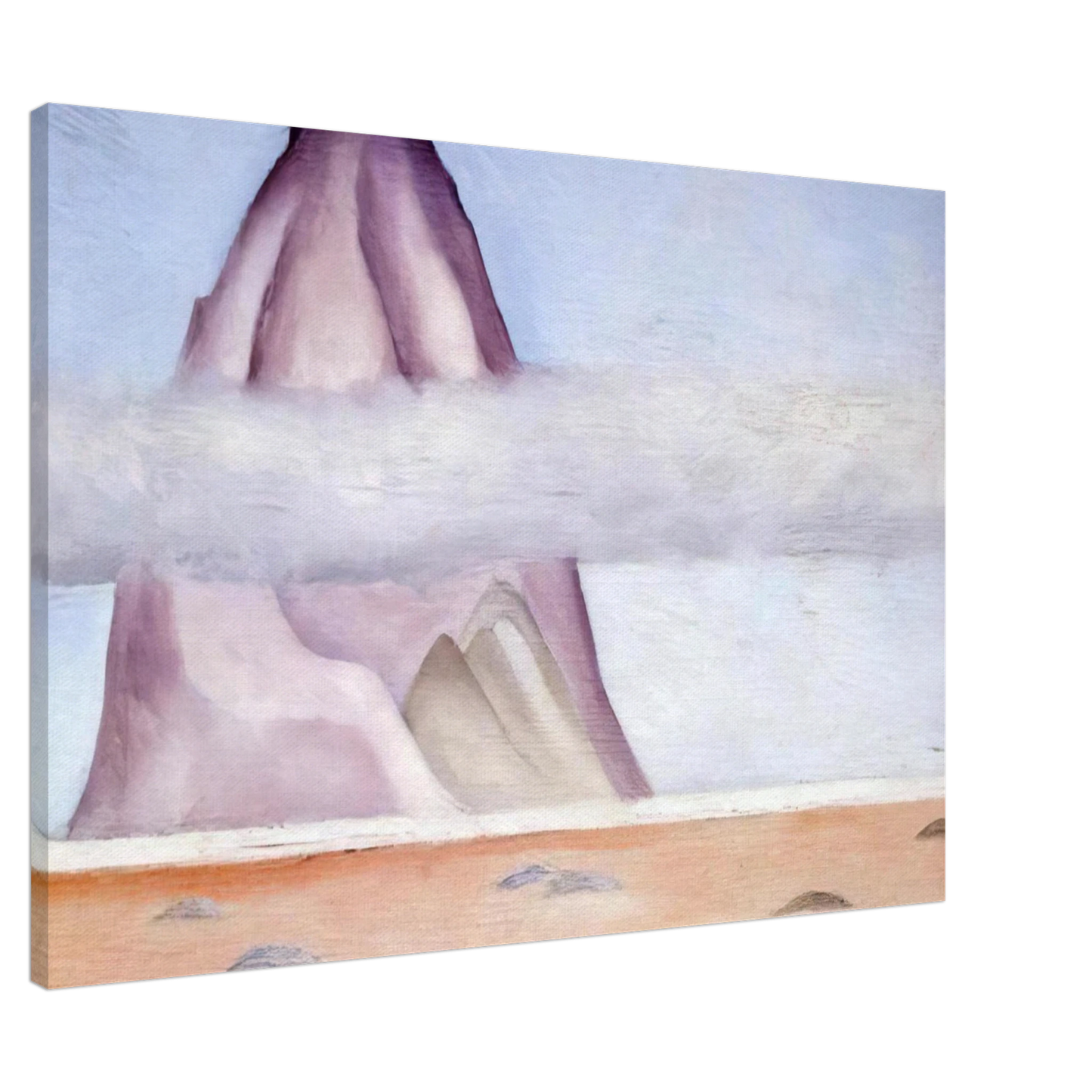 Georgia O'Keeffe - Misty - A Memory Canvas - 20x30 cm / 8x12 inches-canvas