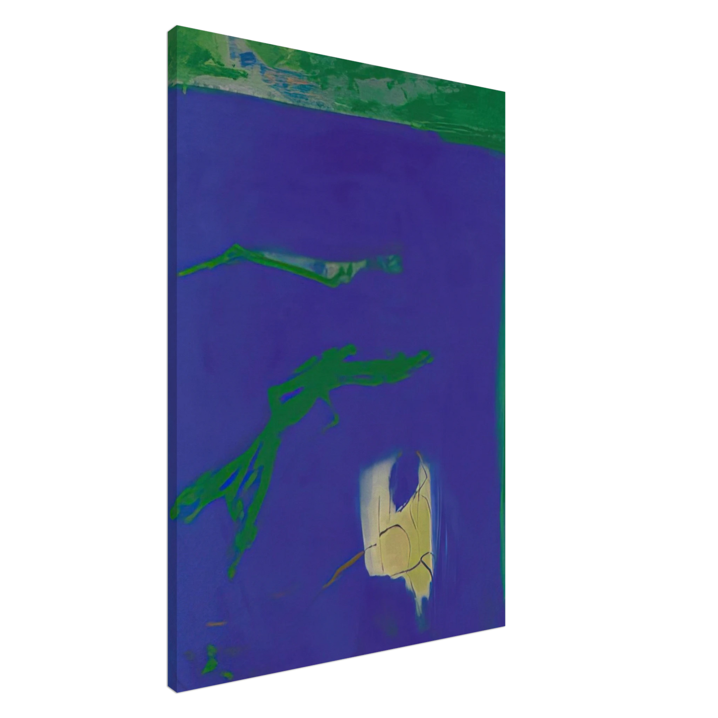 Esteban Vicente - AZUL 1994 Canvas - 20x30 cm / 8x12 inches-canvas