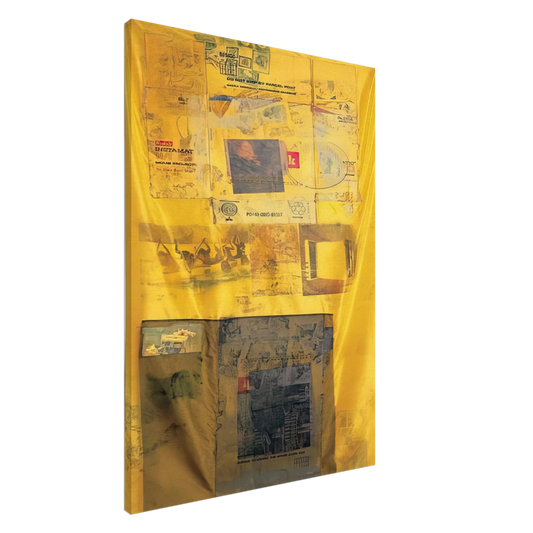 Robert Rauschenberg - SULPHUR BANK HOARFROST 1974 Canvas - 20x30 cm / 8x12 inches-canvas