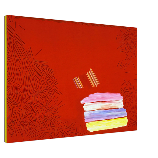 Ronnie Landfield - Saint Augustine - 1968 Canvas - 20x30 cm / 8x12 inches-canvas