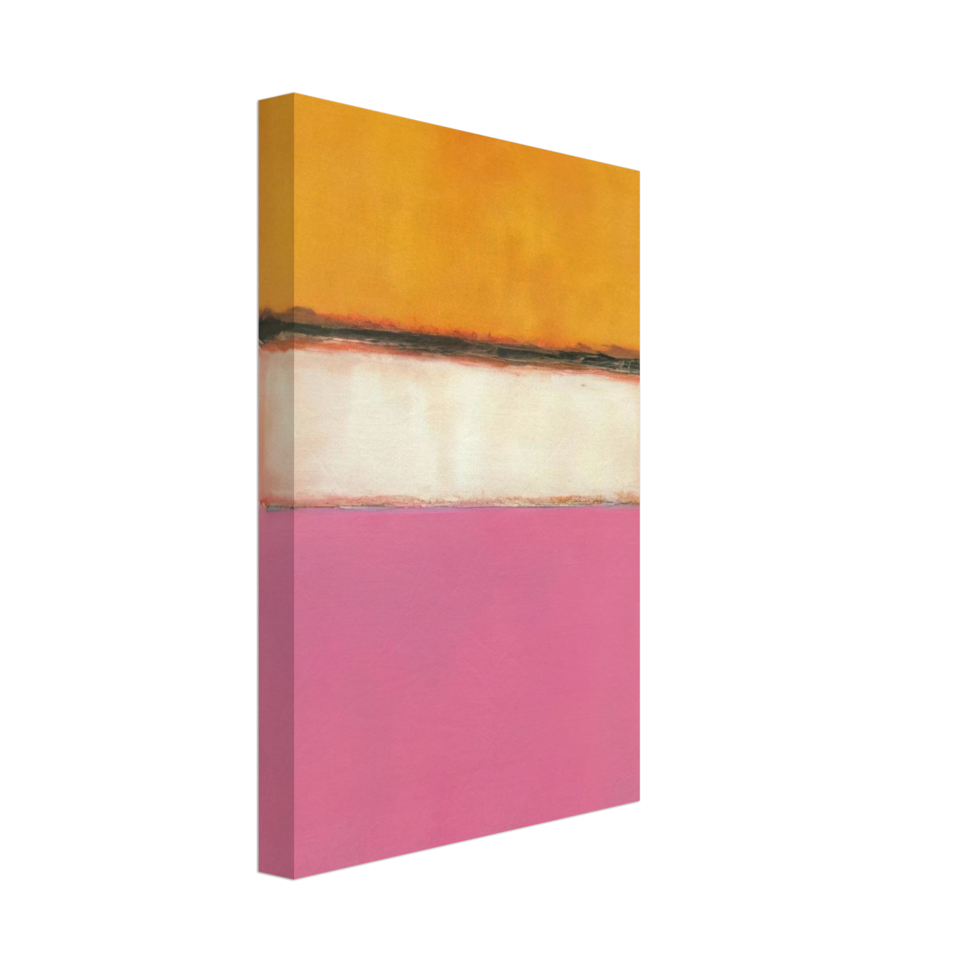 Mark Rothko - White Center Yellow, Pink and Lavender on Rose - 1950 Canvas - 40x60 cm / 16x24 inches-canvas