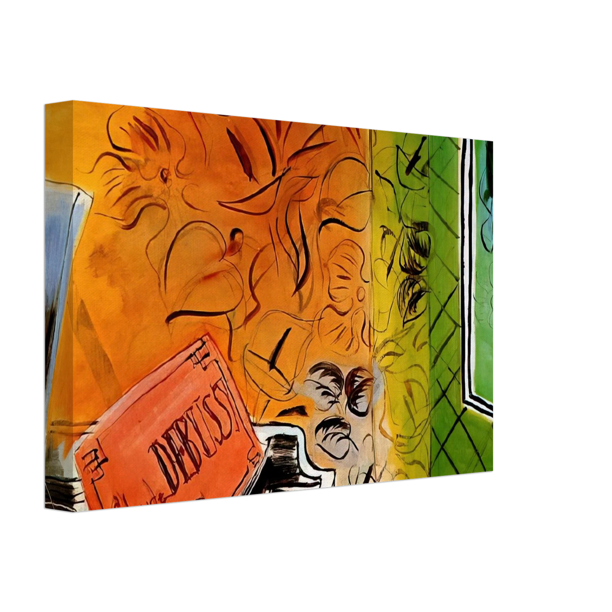 Raoul Dufy - HOMAGE TO CLAUDE DEBUSSY 1952 Canvas - 40x60 cm / 16x24 inches-canvas