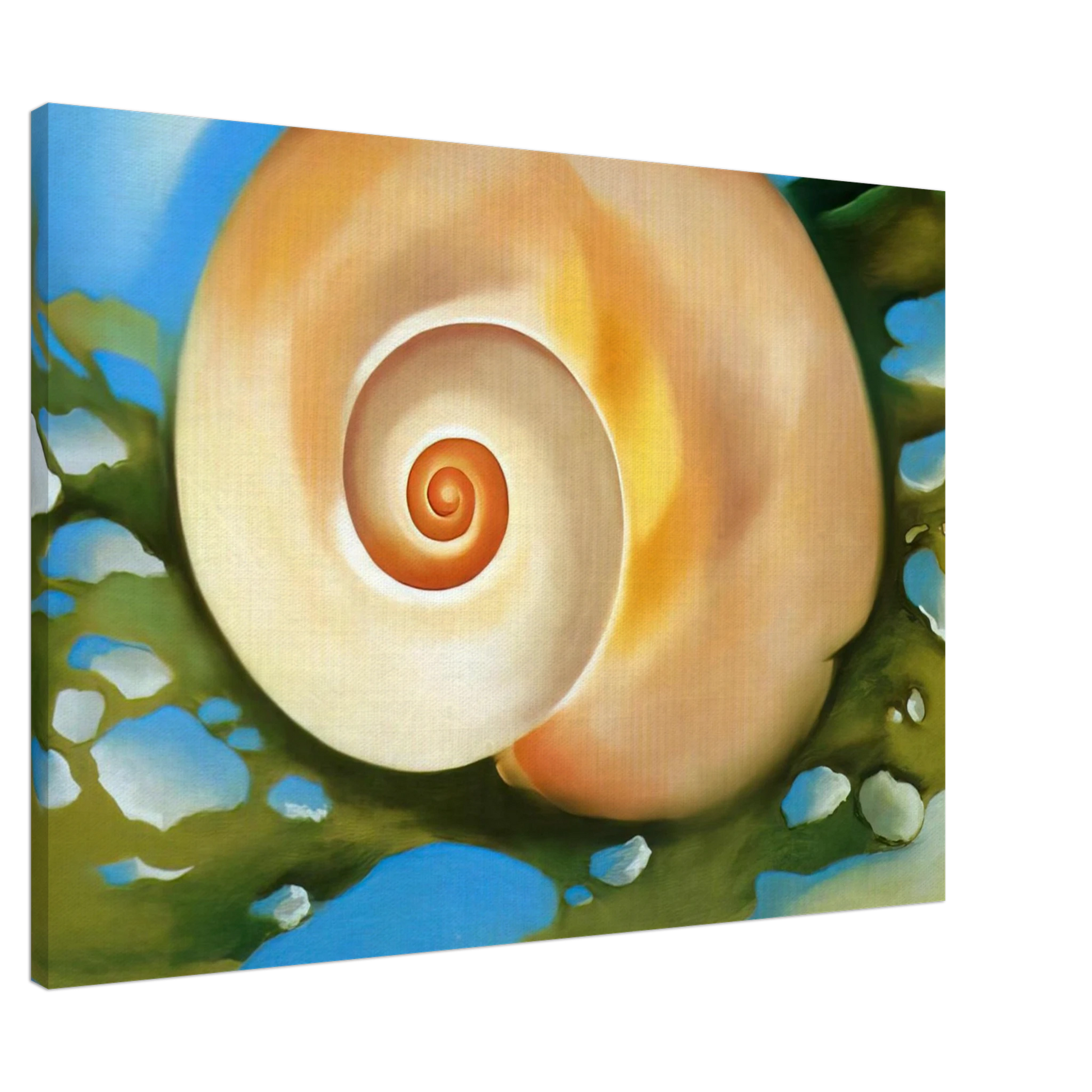 Georgia O'Keeffe - Pink Shell with Seaweed Canvas - Default Title-canvas