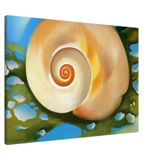 Georgia O'Keeffe - Pink Shell with Seaweed Canvas - Default Title-canvas
