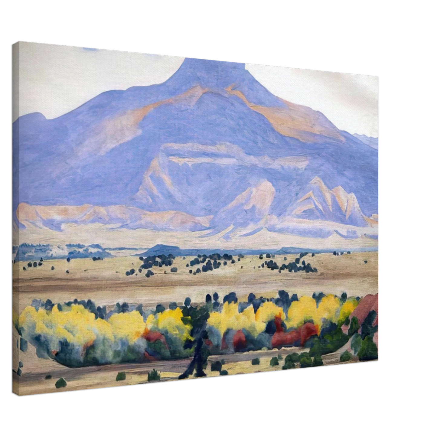 Georgia O'Keeffe - Pedernal Canvas - 20x30 cm / 8x12 inches-canvas