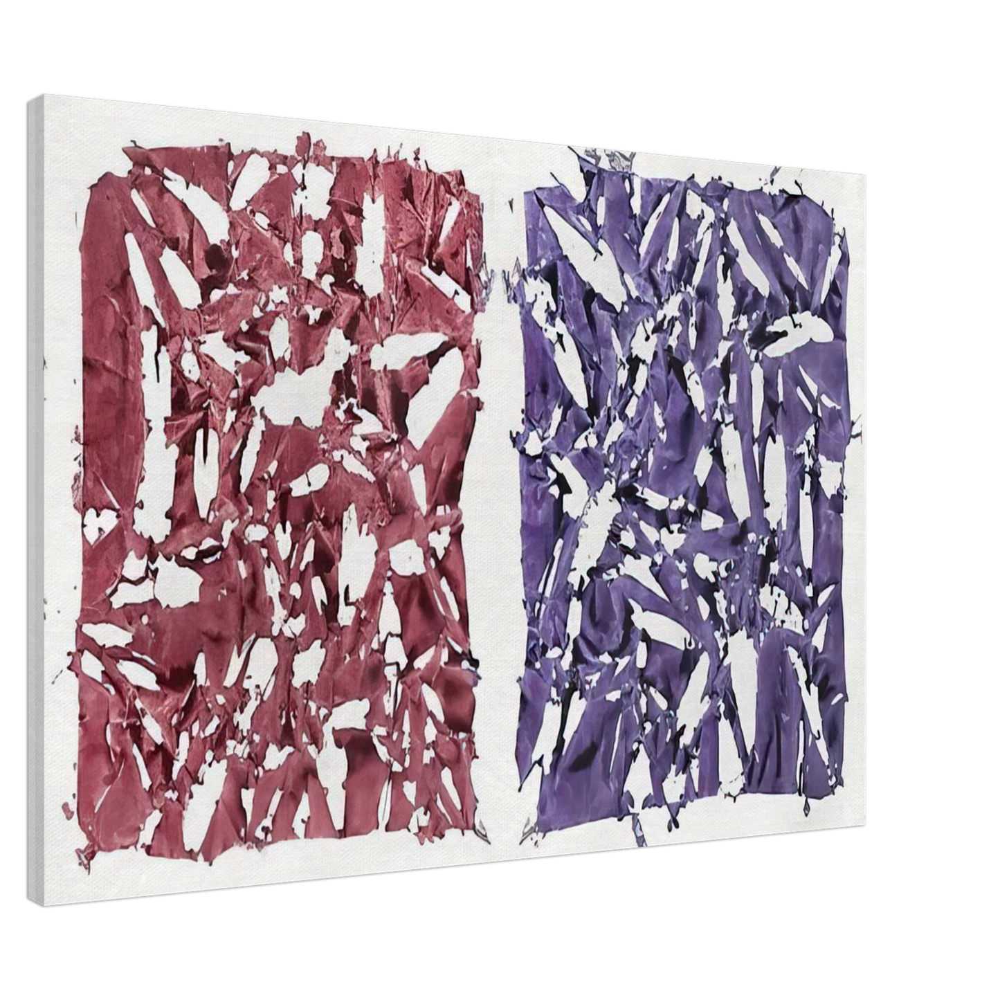 Simon Hantai - Tabula - 1981 Canvas - 20x30 cm / 8x12 inches-canvas