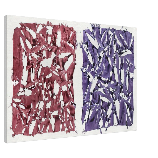 Simon Hantai - Tabula - 1981 Canvas - 20x30 cm / 8x12 inches-canvas